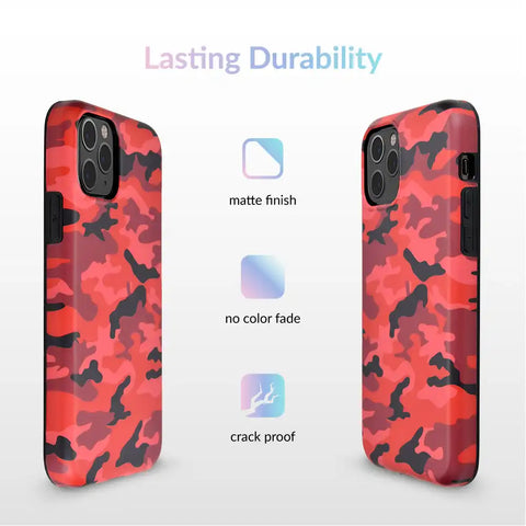 Red Camo iPhone Case