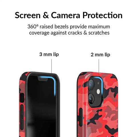 Red Camo iPhone Case