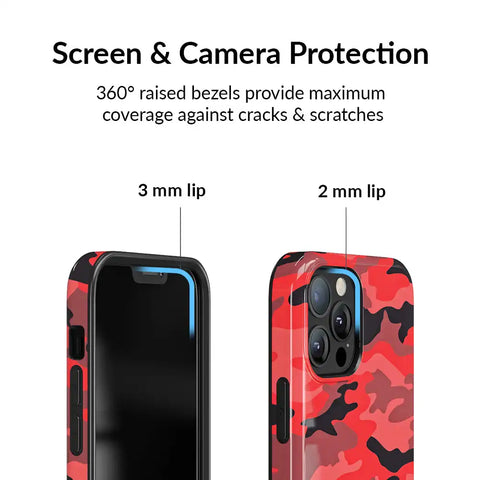 Red Camo iPhone Case