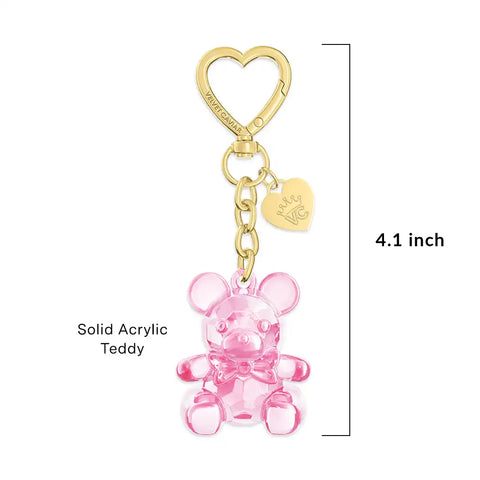 Pink Teddy Bag Charm