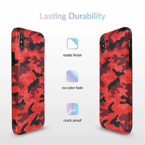 Red Camo iPhone Case