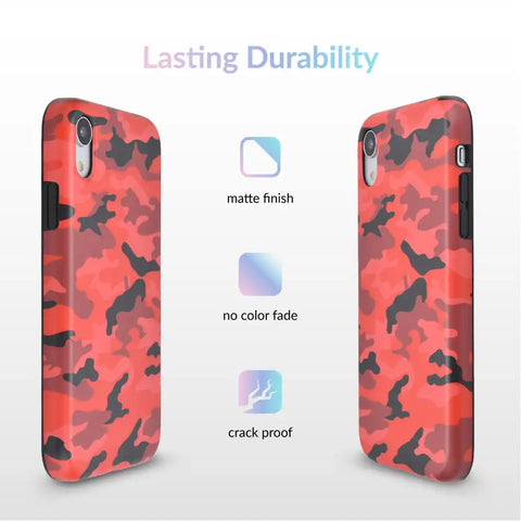 Red Camo iPhone Case