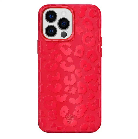 Red Hot Leopard iPhone Case