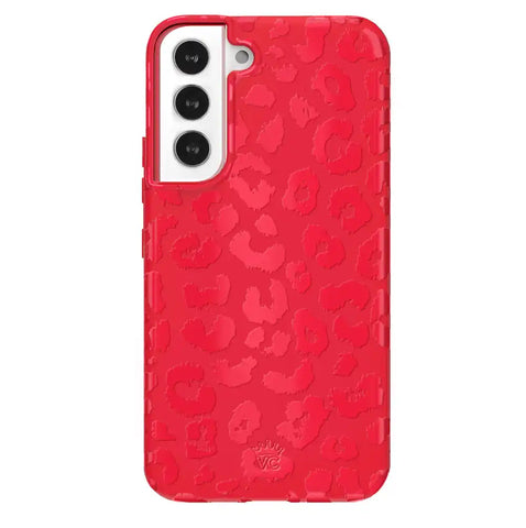 Red Hot Leopard Samsung Case