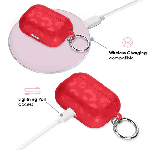 Red Hot Leopard AirPod Case