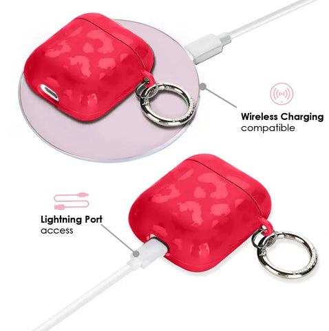 Red Hot Leopard AirPod Case