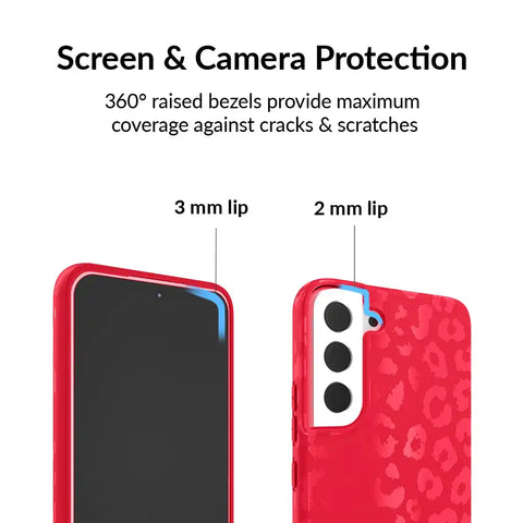 Red Hot Leopard Samsung Case