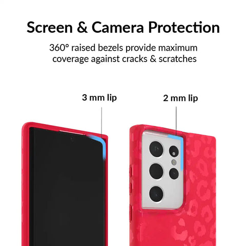Red Hot Leopard Samsung Case