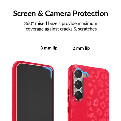 Red Hot Leopard Samsung Case