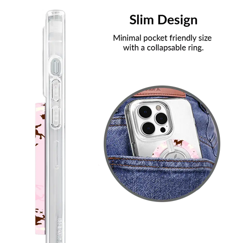 Pink Pony Glitter MagSafe Grip Ring