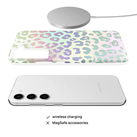 White Opal Leopard Samsung Case