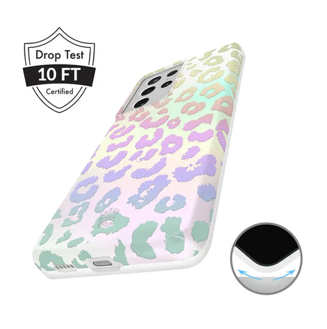 White Opal Leopard Samsung Case