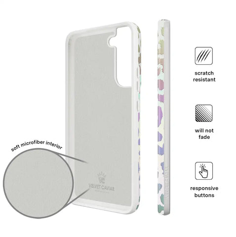 White Opal Leopard Samsung Case