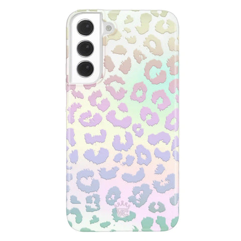 White Opal Leopard Samsung Case
