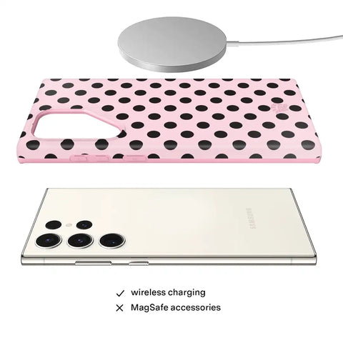 Princess Pink Polka Dot Samsung Case