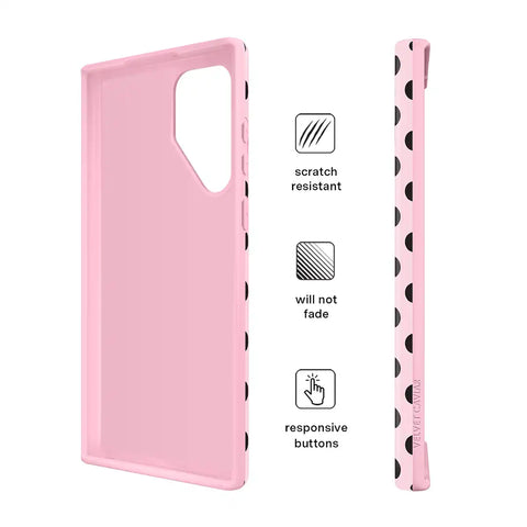 Princess Pink Polka Dot Samsung Case