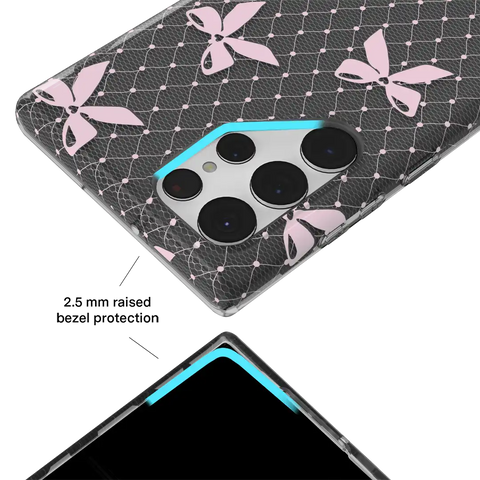 Lacy Pink Bows Samsung Case