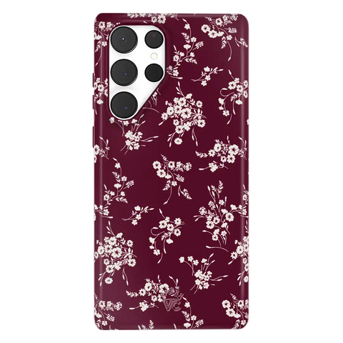 French Burgundy Floral Samsung Case