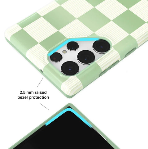 Pistachio Vibe Checkered Samsung Case