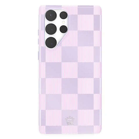 Lilac Vibe Checkered Samsung Case