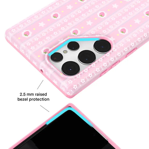 Strawberry Macaron Samsung Case
