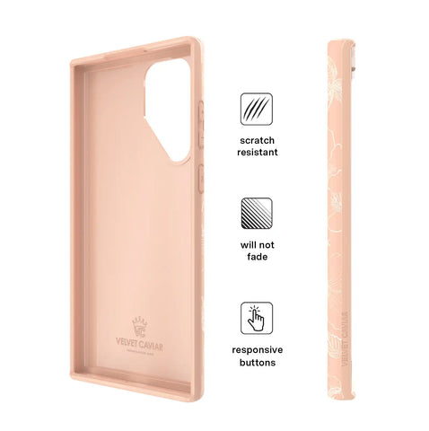 Peach Blossom Floral Samsung Case