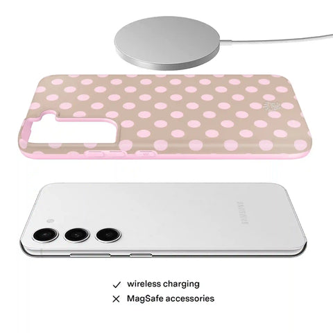 Brown Sugar Polka Dot Samsung Case