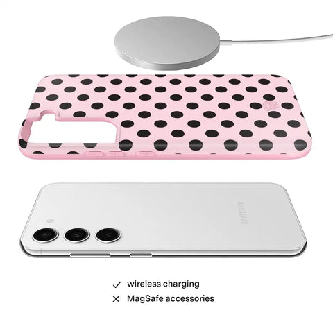 Princess Pink Polka Dot Samsung Case