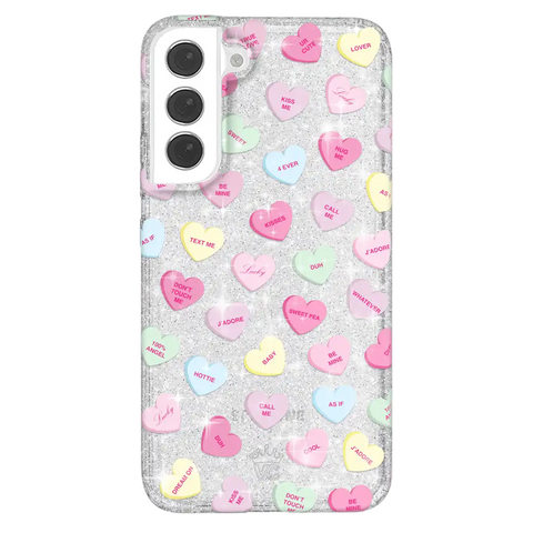Sweet Hearts Glitter Samsung Case