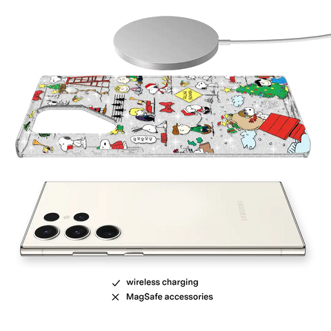 Snoopy Christmas Glitter Samsung Case