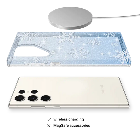 Snow Angel Glitter Samsung Case