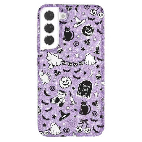 Witchy Lilac Glitter Samsung Case