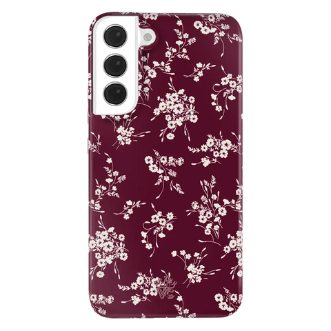 French Burgundy Floral Samsung Case