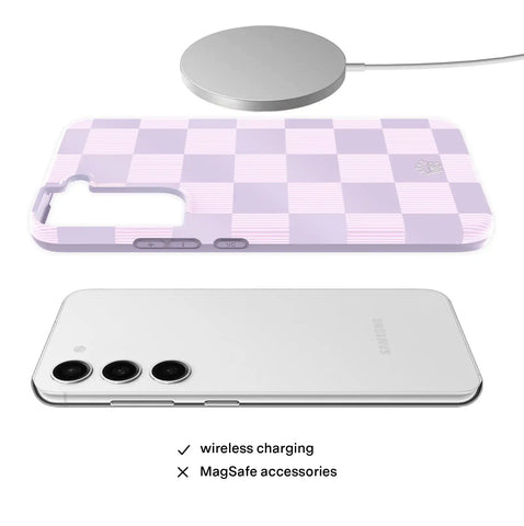 Lilac Vibe Checkered Samsung Case