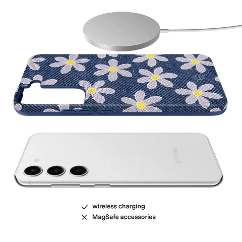 Denim Daisy Samsung Case