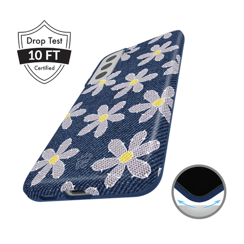 Denim Daisy Samsung Case