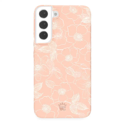 Peach Blossom Floral Samsung Case