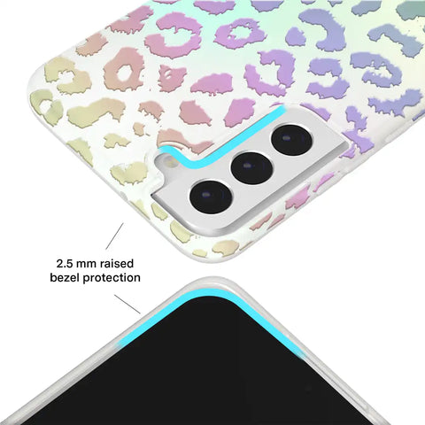 White Opal Leopard Samsung Case