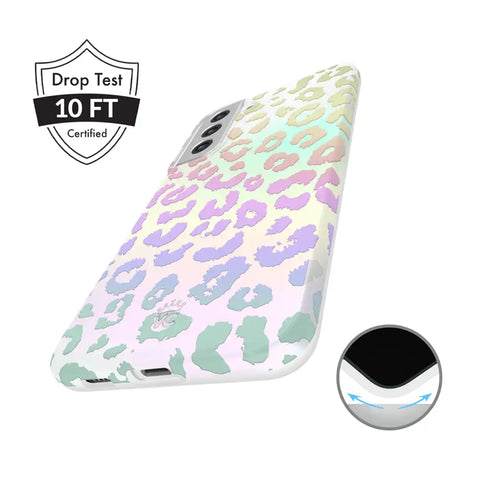White Opal Leopard Samsung Case