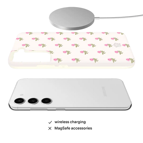 Pink Peony Floral Samsung Case