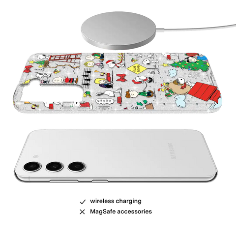 Snoopy Christmas Glitter Samsung Case