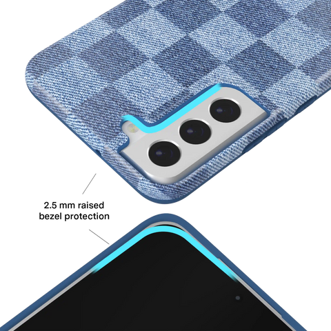 Denim Vibe Checkered Samsung Case