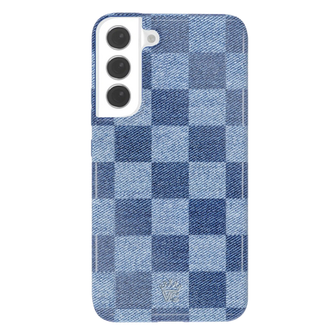 Denim Vibe Checkered Samsung Case