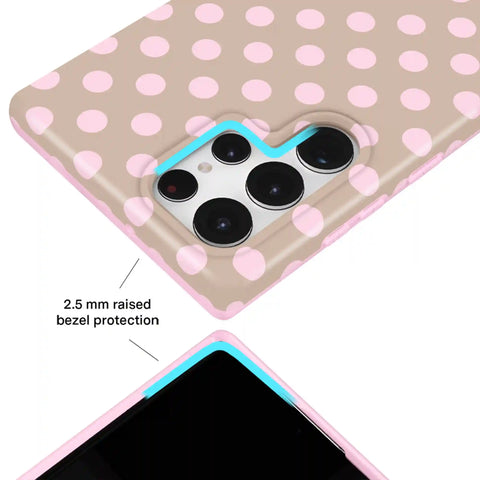 Brown Sugar Polka Dot Samsung Case