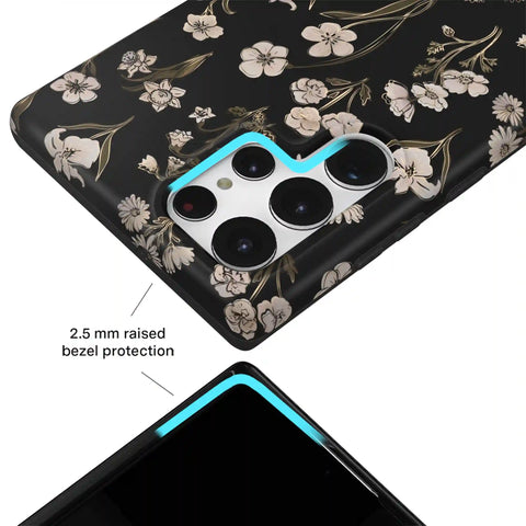 Nightbloom Gold Chrome Floral Samsung Case