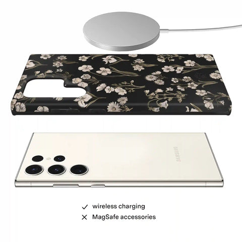 Nightbloom Gold Chrome Floral Samsung Case