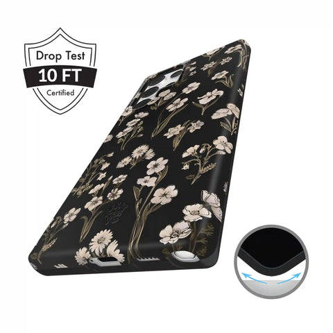 Nightbloom Gold Chrome Floral Samsung Case