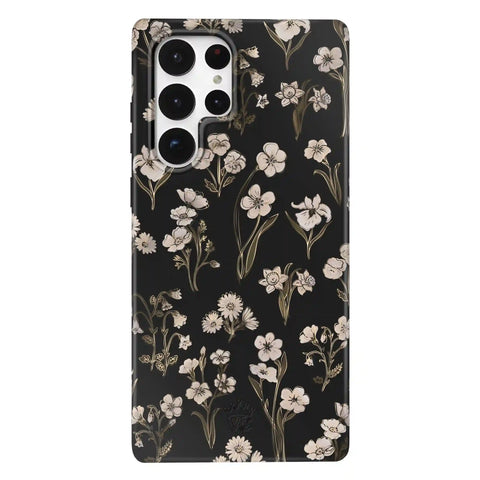 Nightbloom Gold Chrome Floral Samsung Case