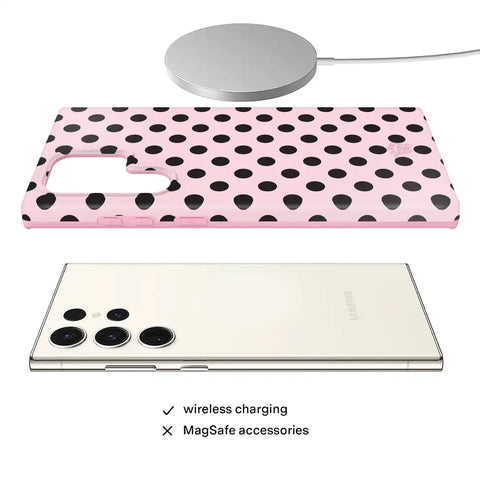 Princess Pink Polka Dot Samsung Case