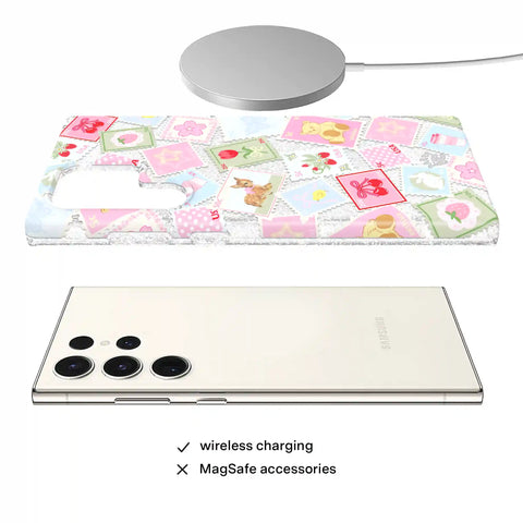 Spring Whimsy Stamps Glitter Samsung Case